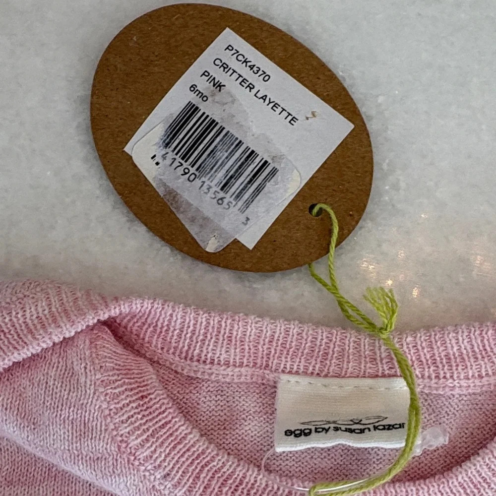 NEW Adorable Pink and Cream Cat Onsie 6 months